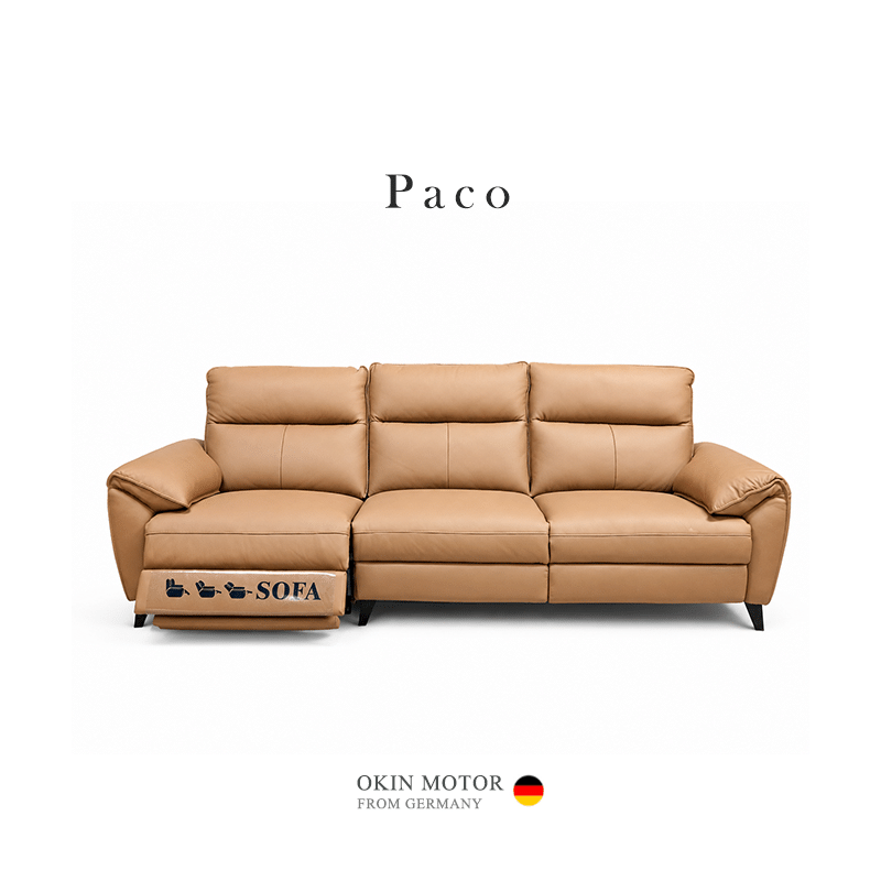 Paco 零靠牆 半牛皮電動沙發｜可客製